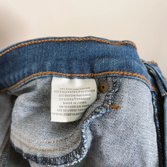 HENRY &  BELLE | DARK WASH SUPER SKINNY ANKLE JEANS - Picture 8 of 14